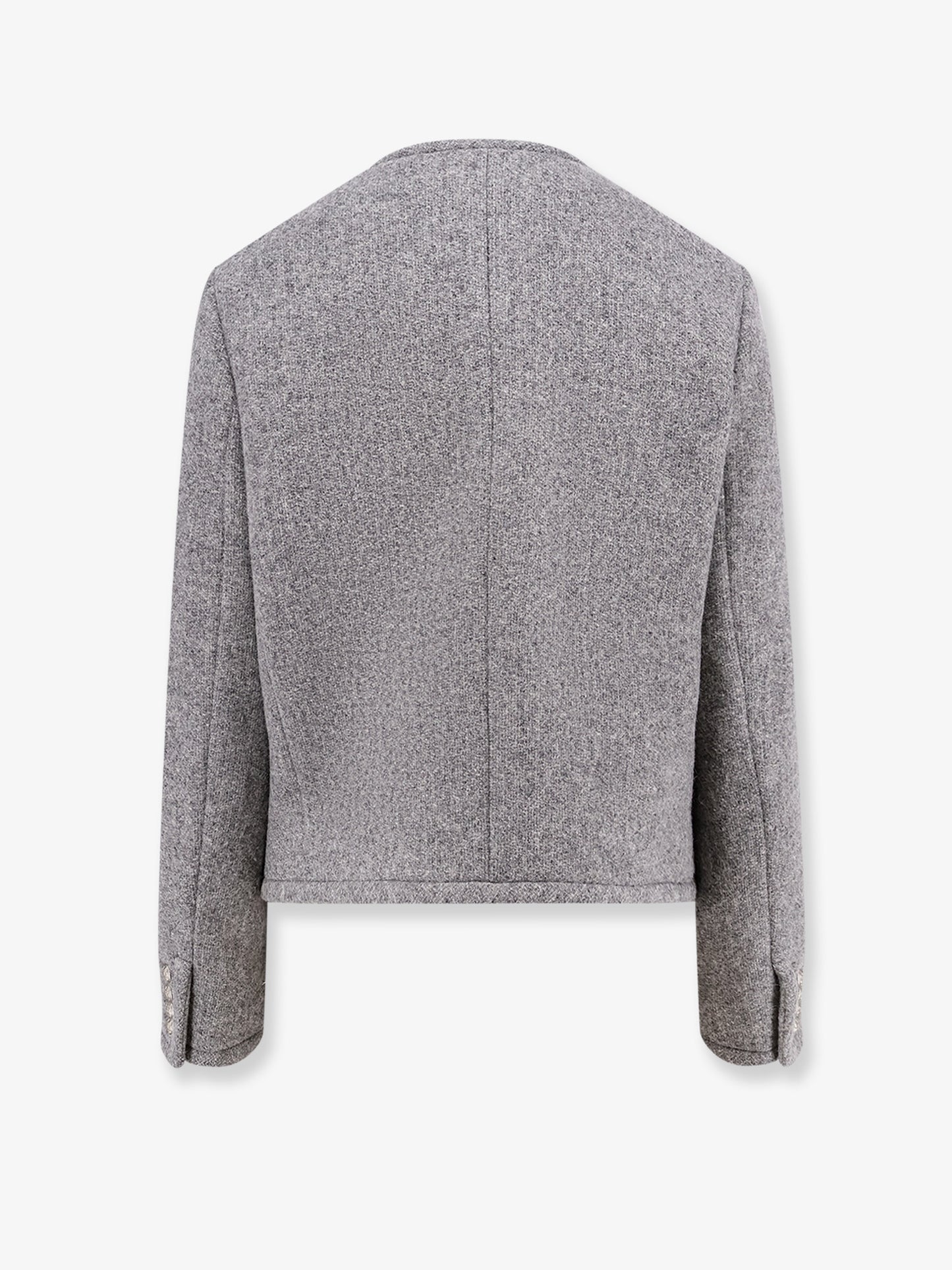 Mélange wool and alpaca blazer