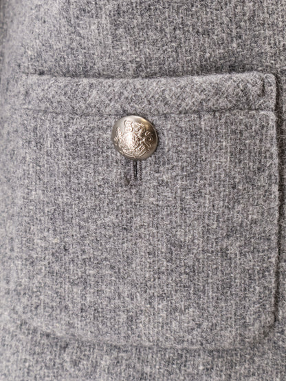 Mélange wool and alpaca blazer thumbnail