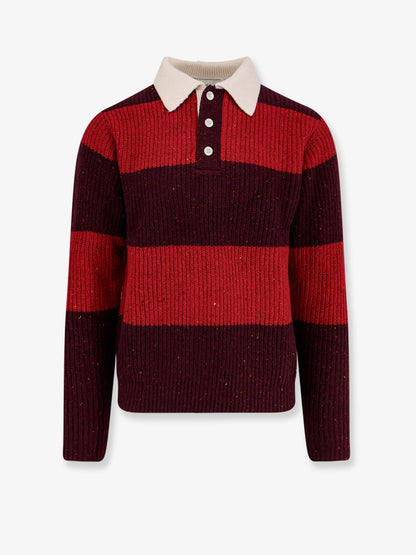 Unisex Chunky Rugby wool blend sweater thumbnail