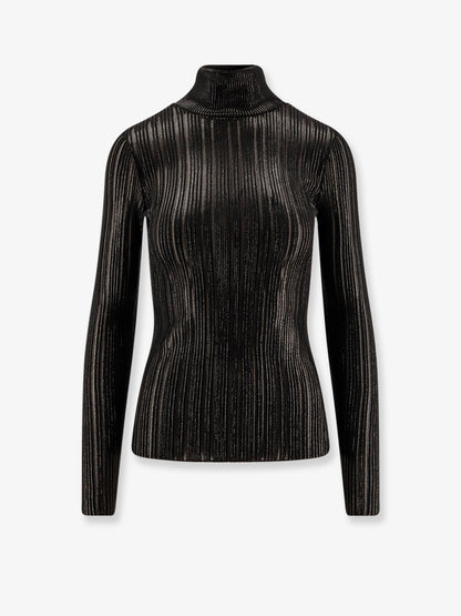 Maglia a collo alto in tessuto metallico thumbnail