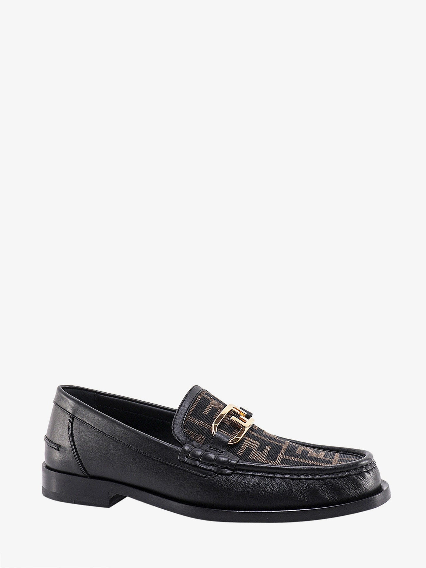 Mocassino Fendi O' Lock in pelle con inserto FF