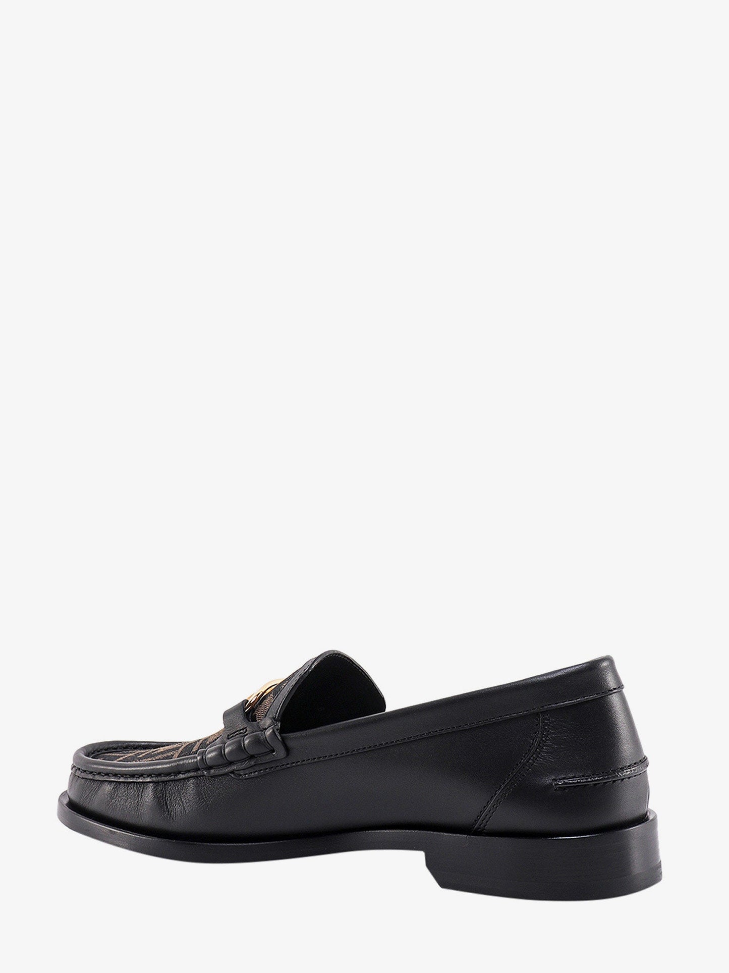 Mocassino Fendi O' Lock in pelle con inserto FF