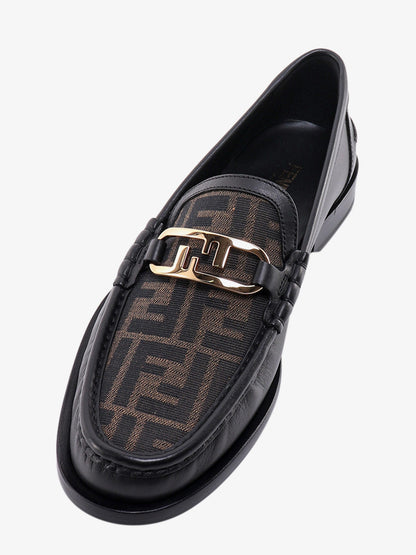Mocassino Fendi O' Lock in pelle con inserto FF thumbnail