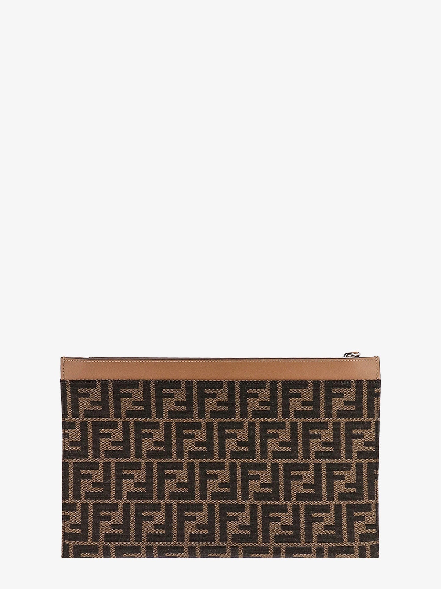 Pochette in tessuto jacquard FF