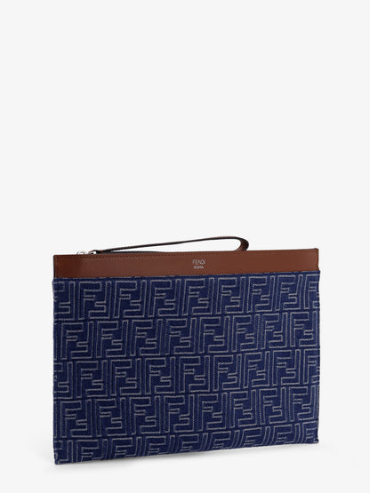 Pochette in denim FF Jacquard thumbnail