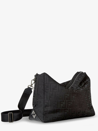 Borsa a tracolla Fendi Lui Large in nylon FF thumbnail