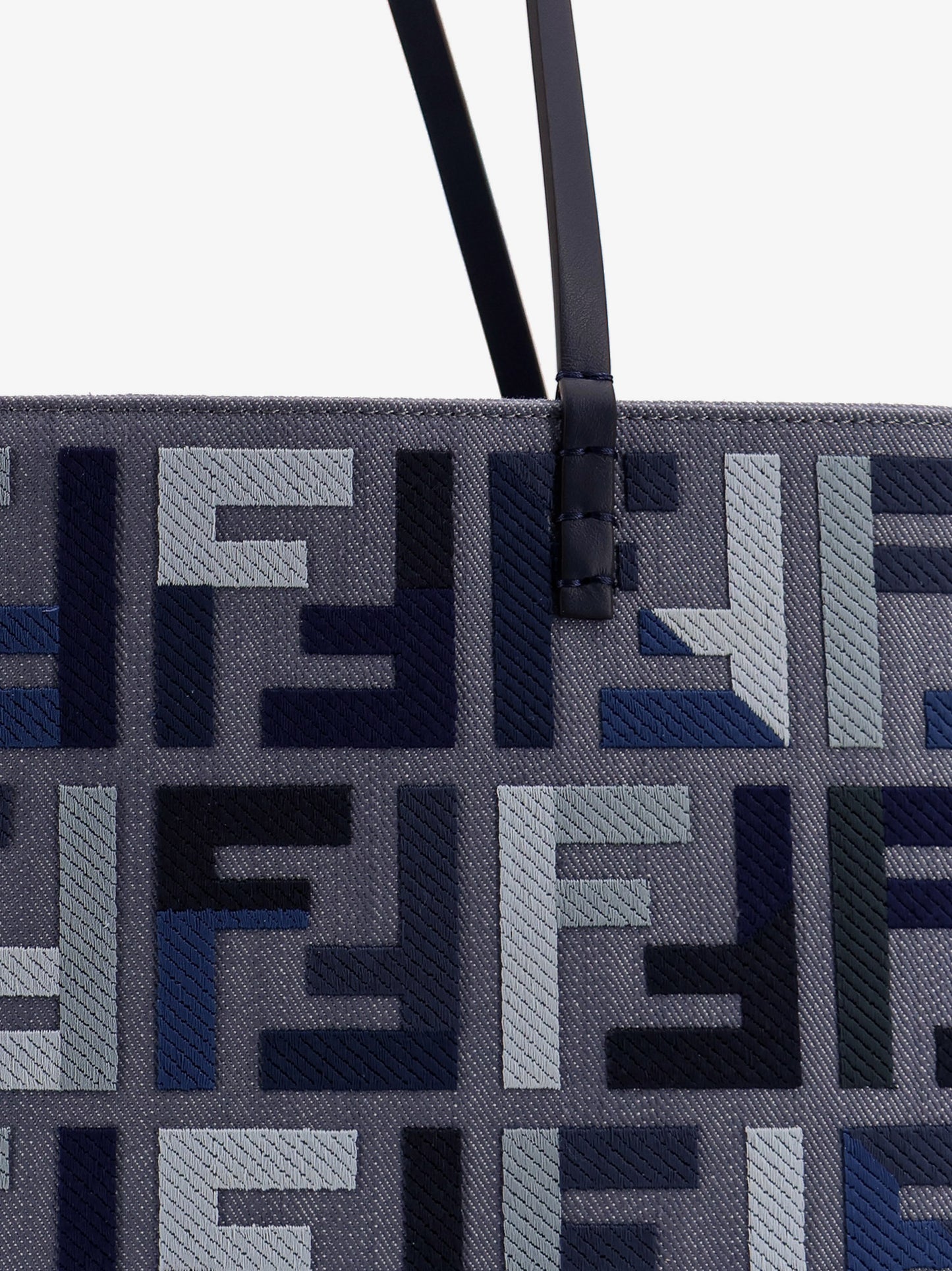Roll Large jacquard FF fabric tote bag