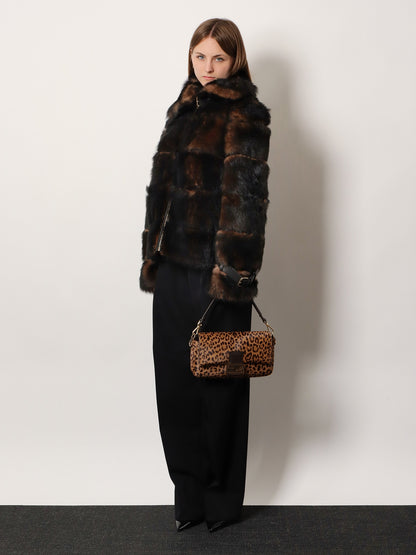 Baguette® printed pony-effect calfskin bag thumbnail