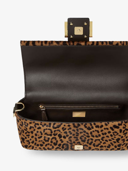 Baguette® printed pony-effect calfskin bag thumbnail