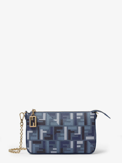 Pouch Baguette FF jacquard fabric shoulder bag thumbnail