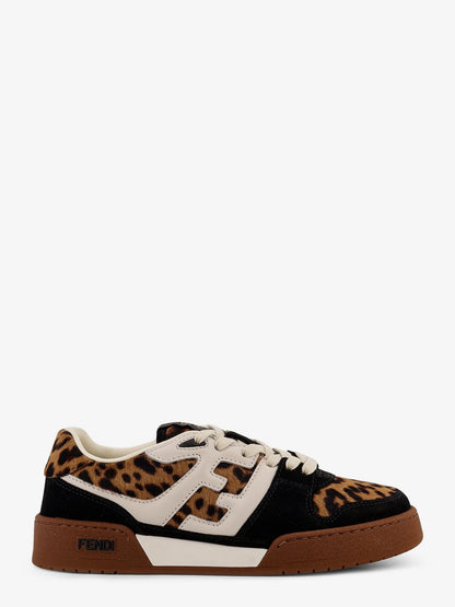 Fendi Match suede and pony skin low-top sneakers thumbnail