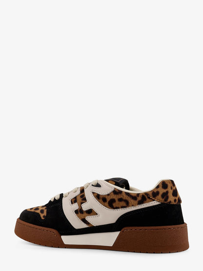 Fendi Match suede and pony skin low-top sneakers thumbnail