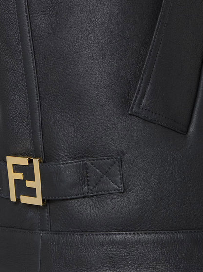 Sleeveless sheepskin jacket thumbnail