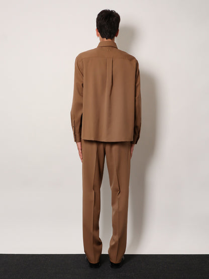 Wool gabardine shirt thumbnail