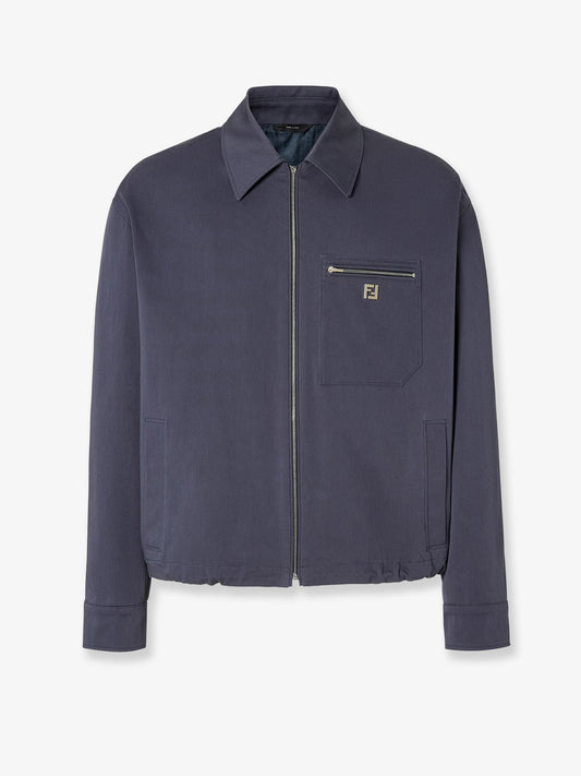 Cotton jacket with FF detail