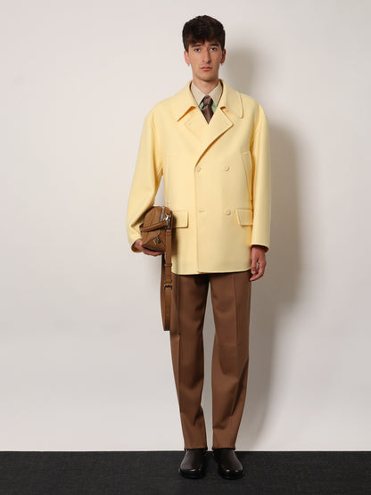 Double-breasted wool coat thumbnail