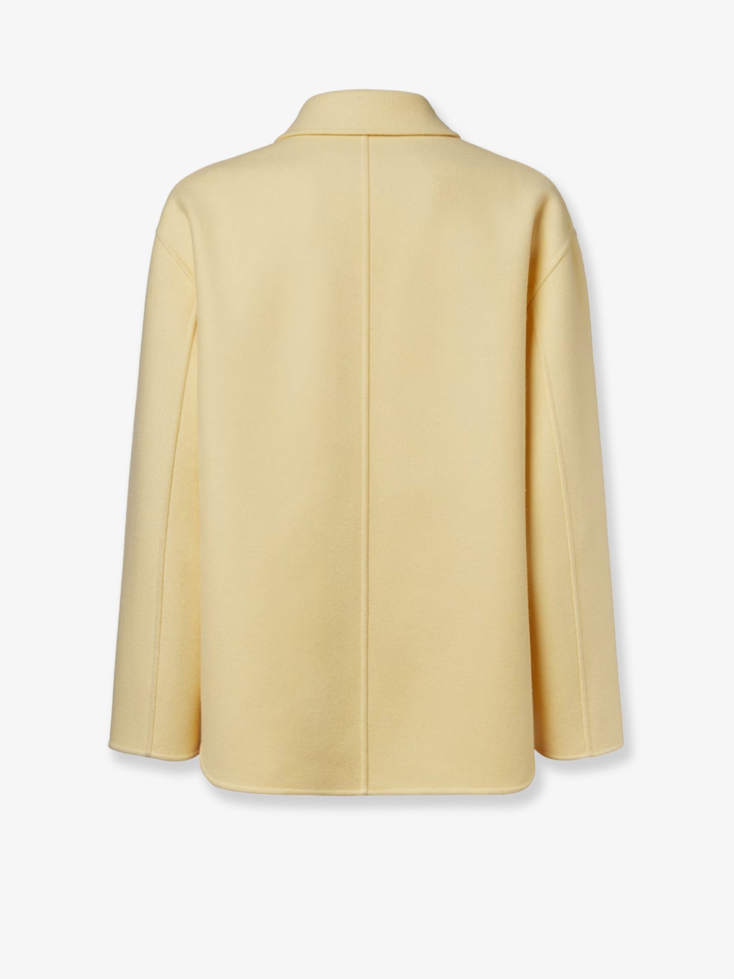 Double-breasted wool coat