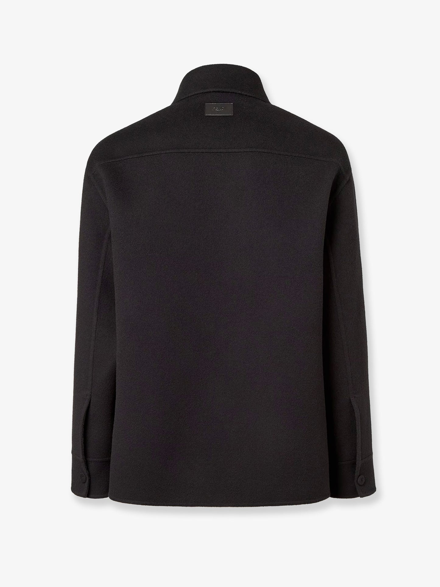 Wool coat with FF embossed detail