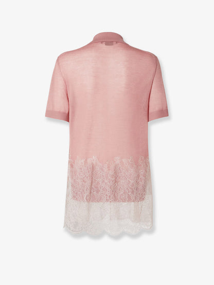 Lingerie cashmere and silk polo shirt thumbnail
