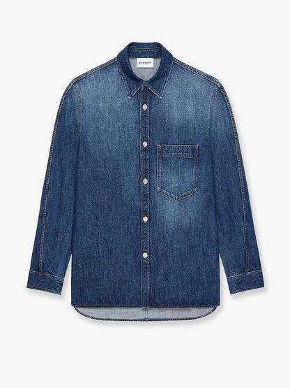 Camicia overshirt in denim thumbnail