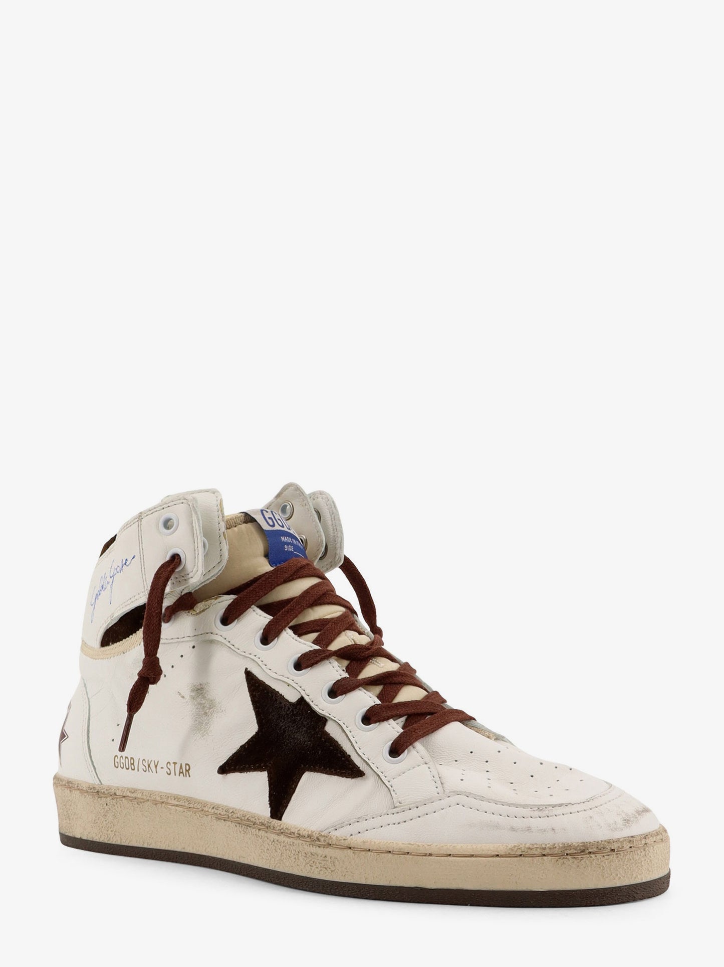Sky Star high-top leather sneakers