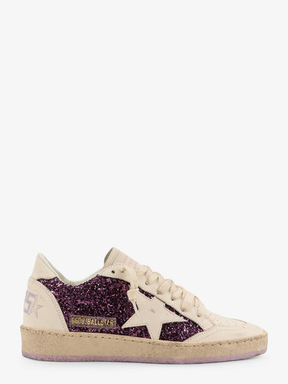 Ball Star leather sneakers with glittered insert thumbnail