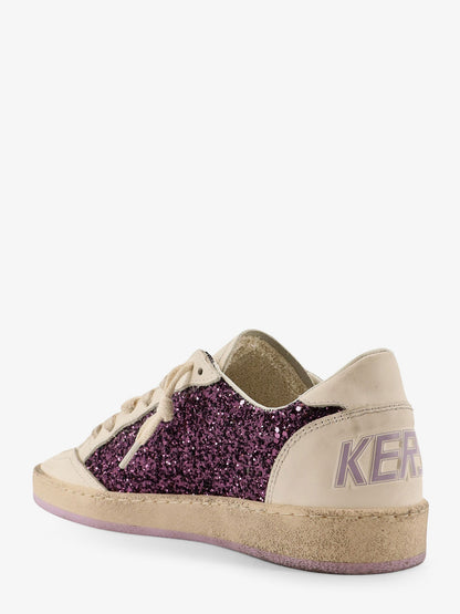 Ball Star leather sneakers with glittered insert thumbnail