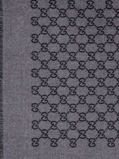 Reversible jacquard wool scarf thumbnail
