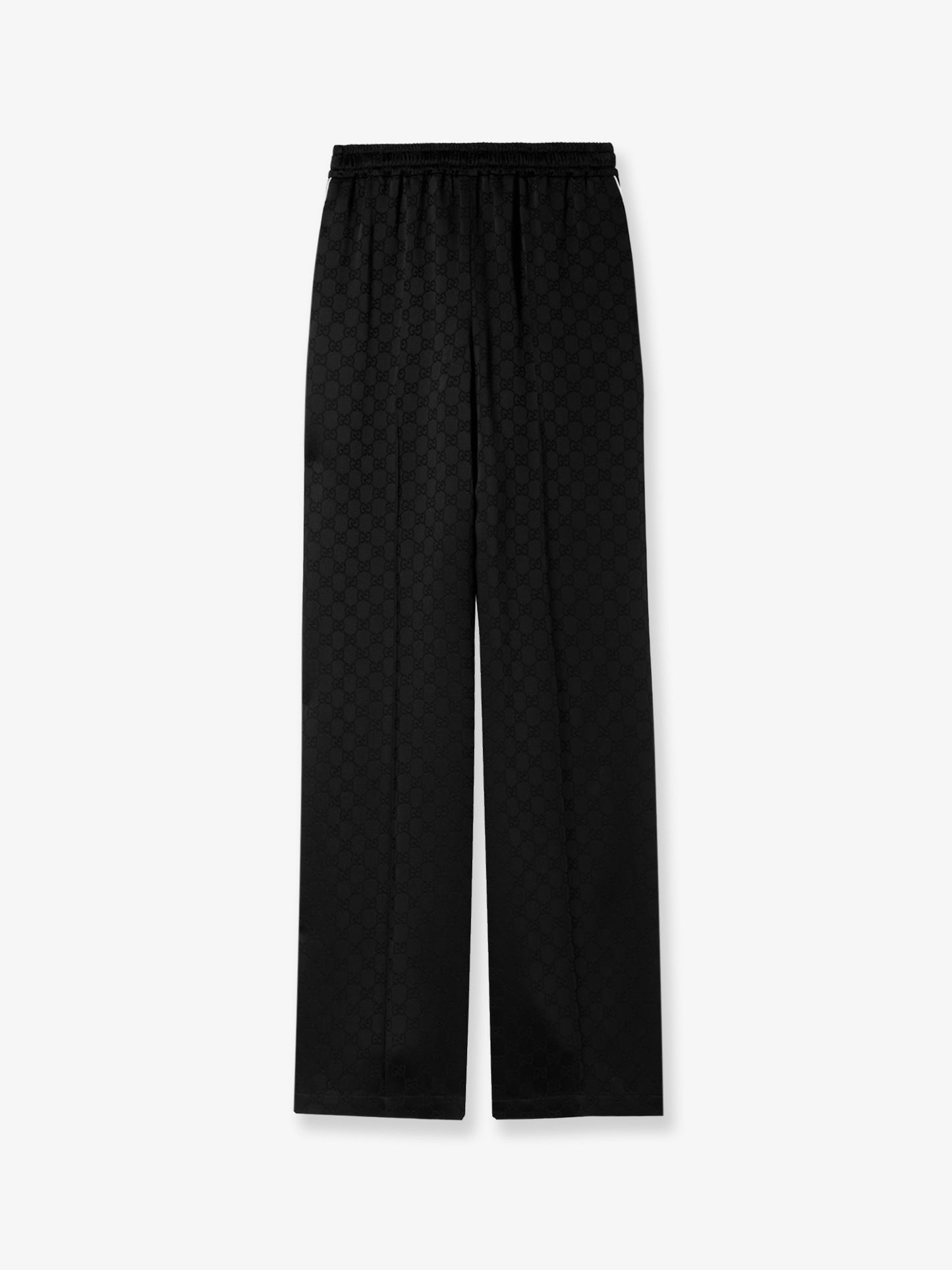 Viscose blend trousers with all-over GG motif
