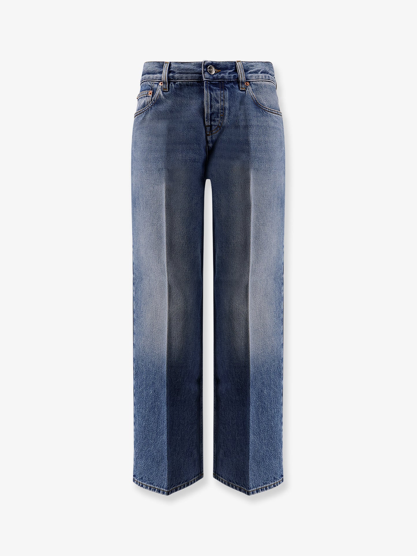 Cotton jeans with Gucci Rosso Ancora naplak tag
