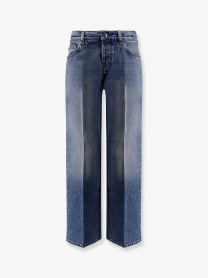Cotton jeans with Gucci Rosso Ancora naplak tag thumbnail