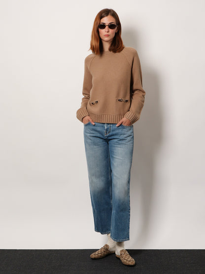 Cotton jeans with Gucci Rosso Ancora naplak tag thumbnail