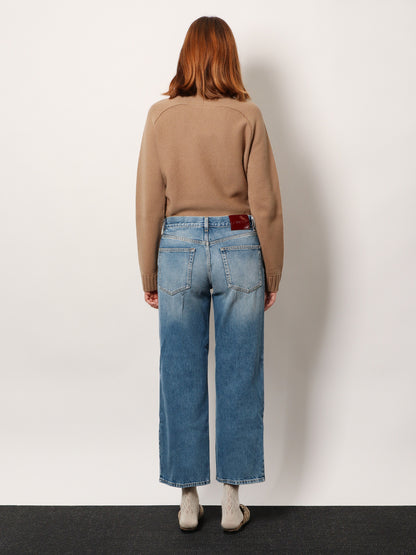 Cotton jeans with Gucci Rosso Ancora naplak tag thumbnail