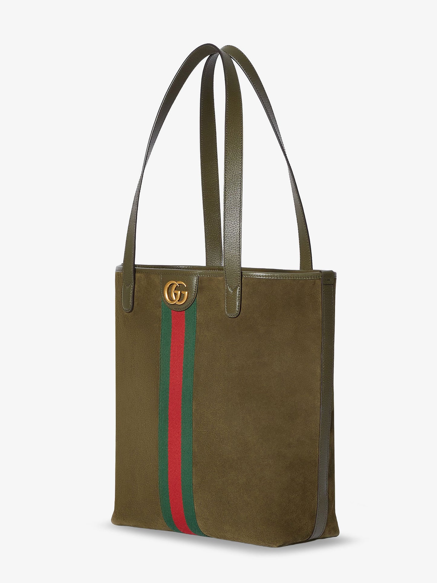 Ophidia suede and leather shopping bag