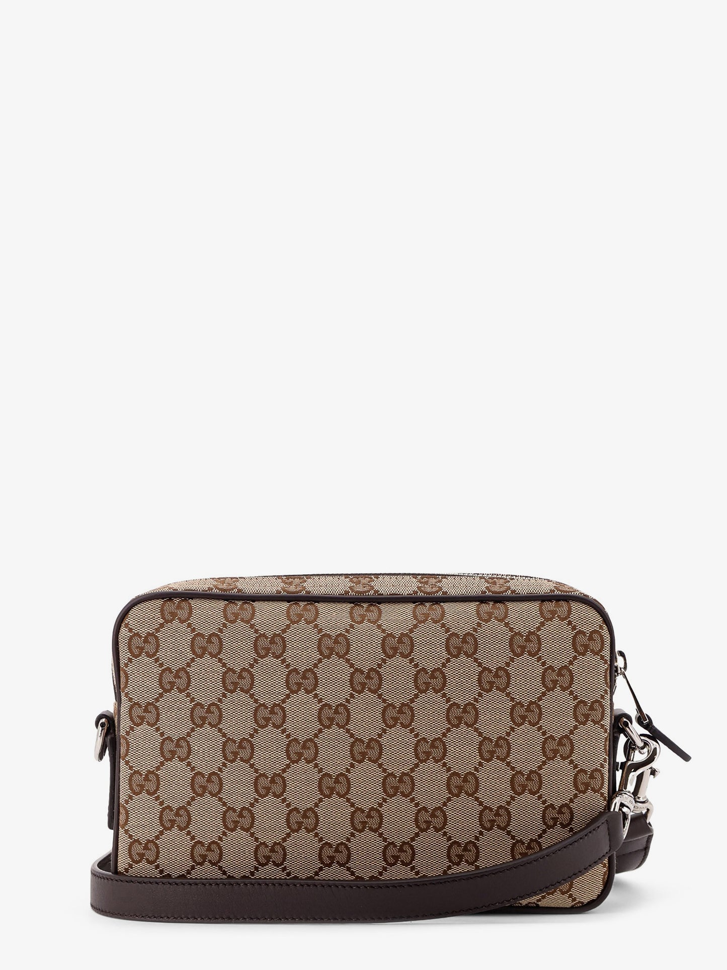 GG Supreme fabric shoulder bag with leather inserts