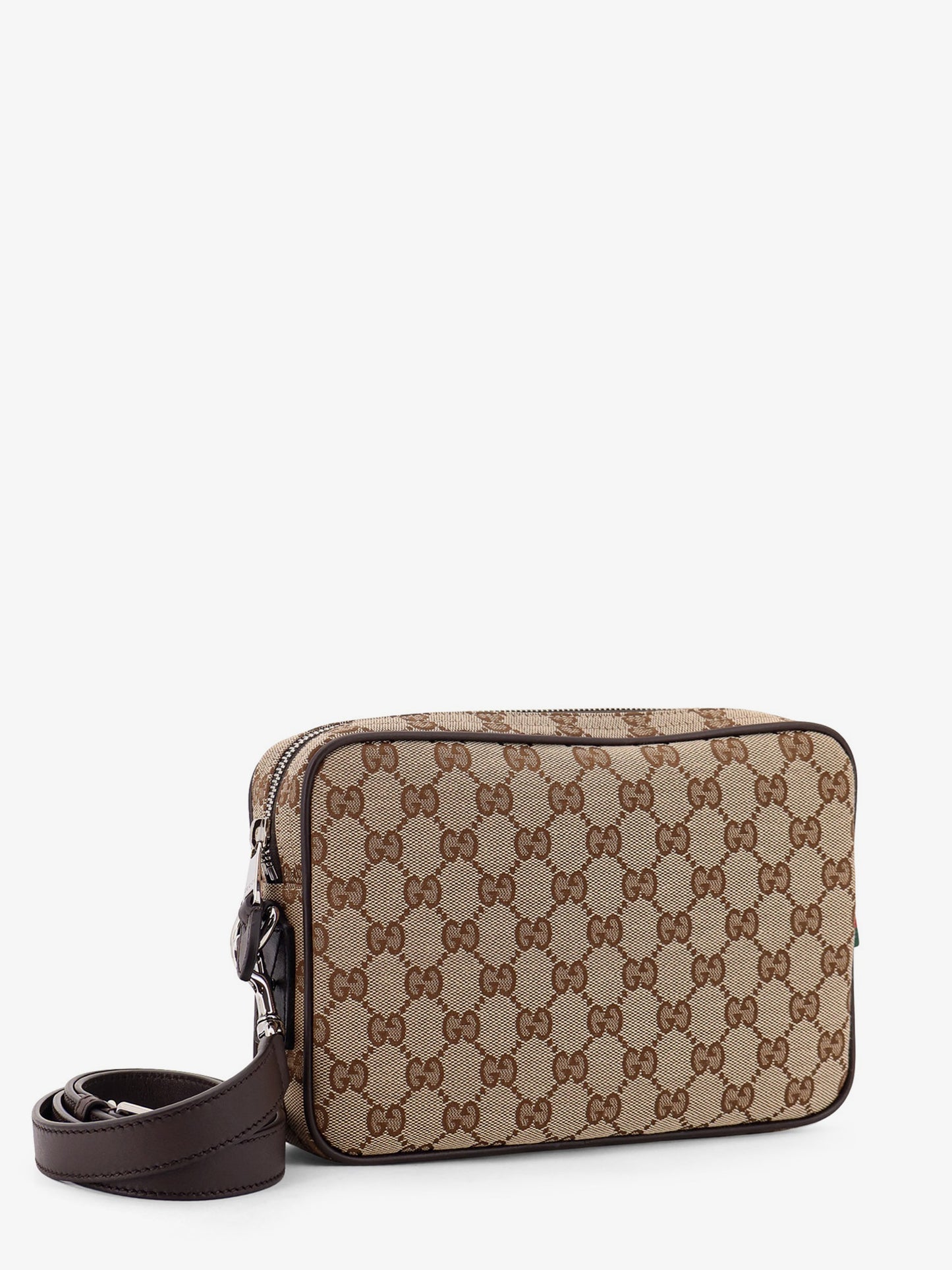 GG Supreme fabric shoulder bag with leather inserts