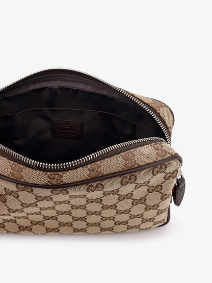 GG Supreme fabric shoulder bag with leather inserts thumbnail