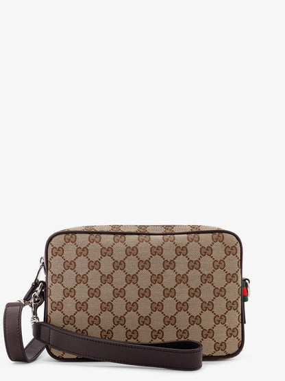 GG Supreme fabric shoulder bag with leather inserts thumbnail