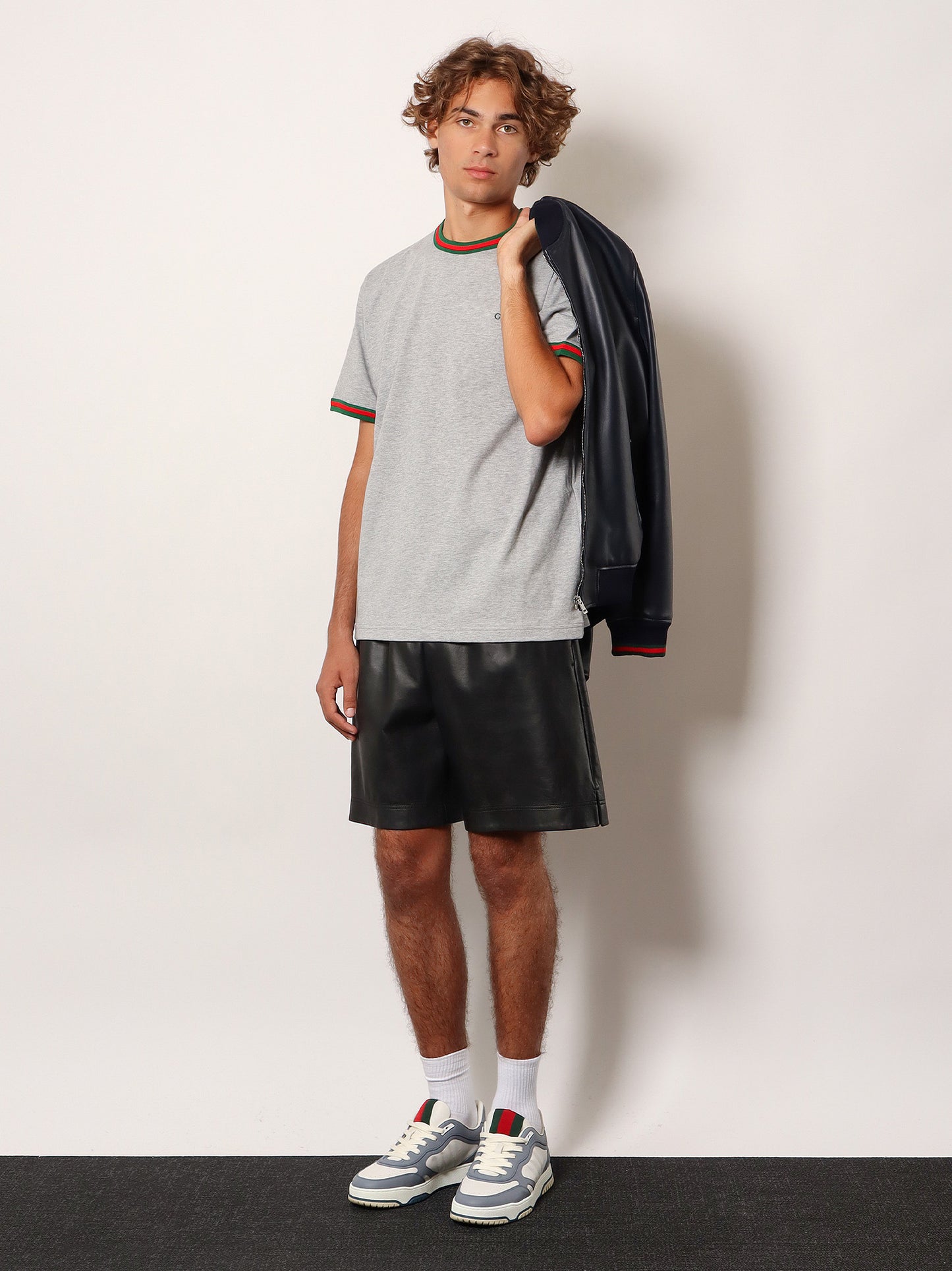 T-shirt in cotone con dettaglio Web  