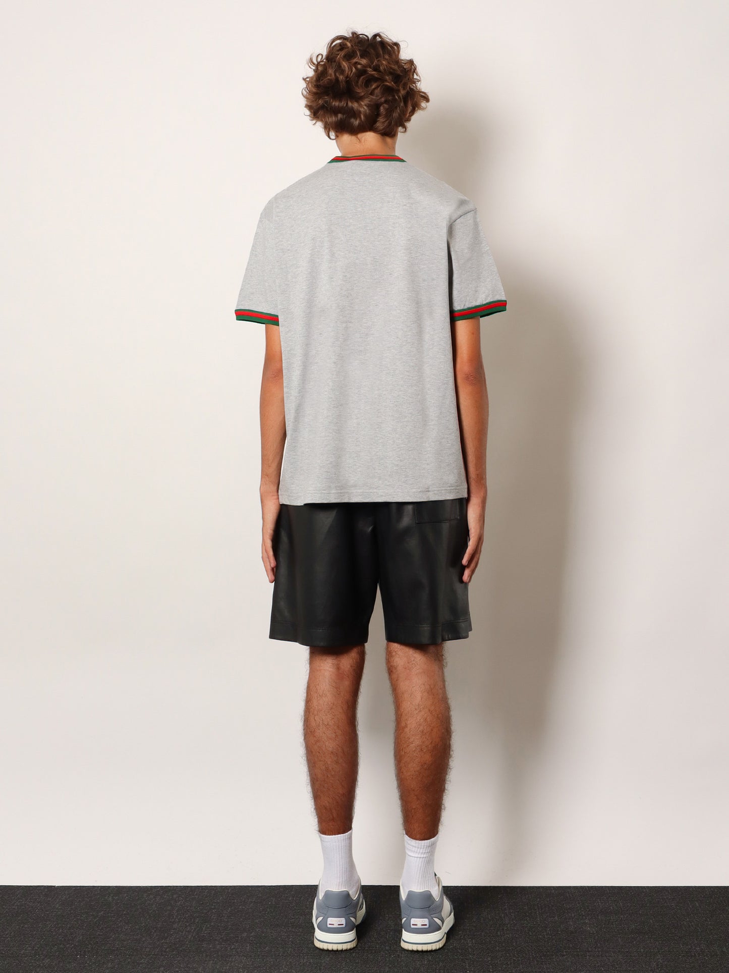 T-shirt in cotone con dettaglio Web  
