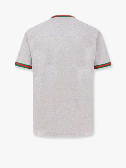 T-shirt in cotone con dettaglio Web   thumbnail
