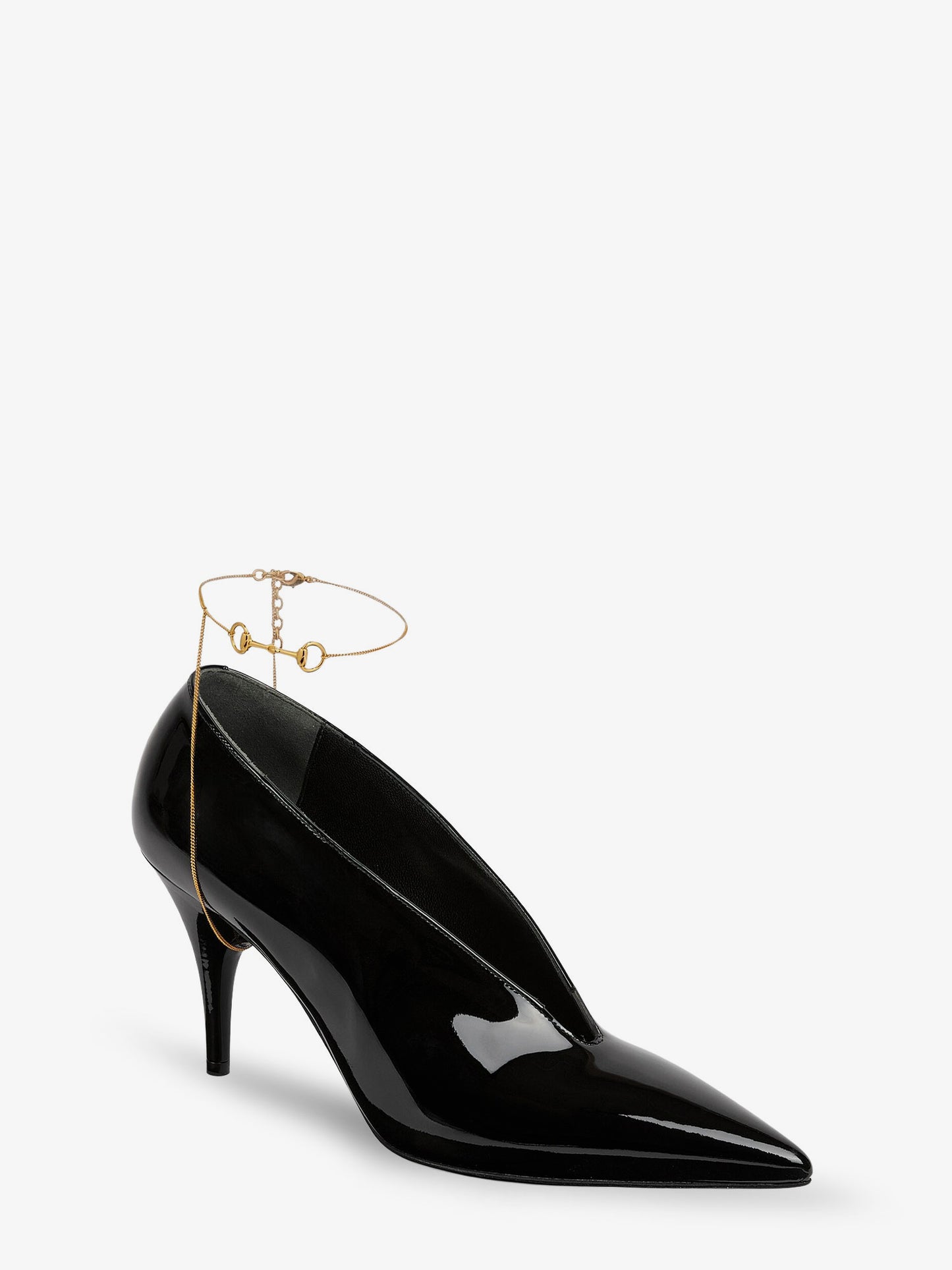 Patent leather pumps