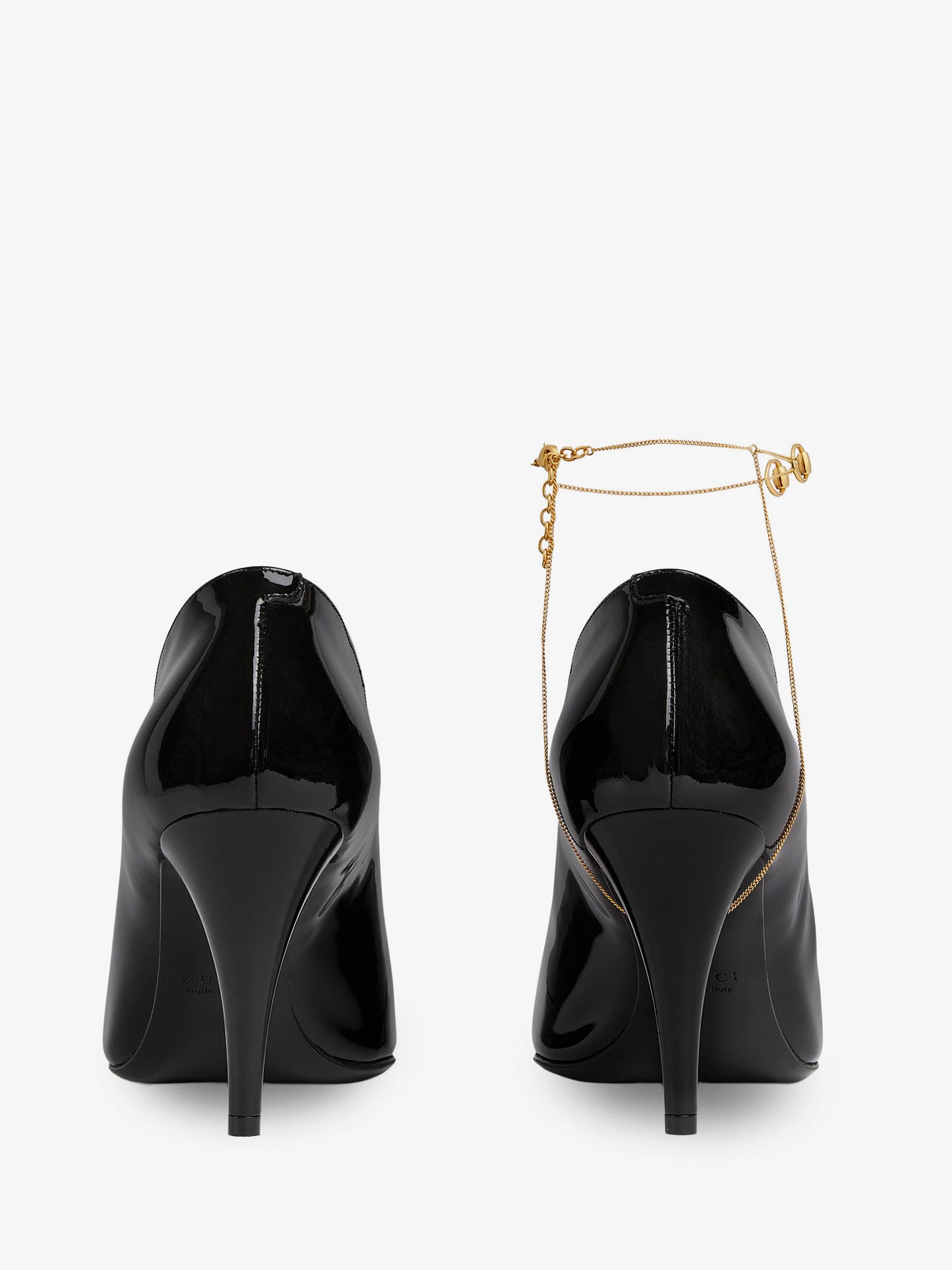 Patent leather pumps