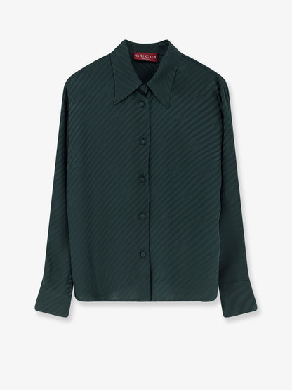 Silk shirt with diagonal motif thumbnail