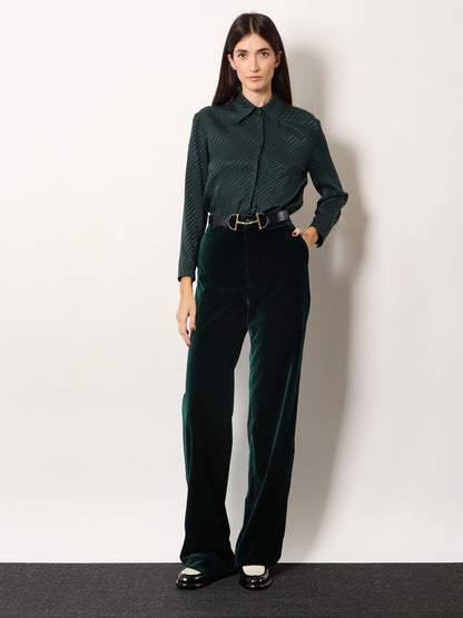 Silk shirt with diagonal motif thumbnail