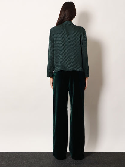 Silk shirt with diagonal motif thumbnail