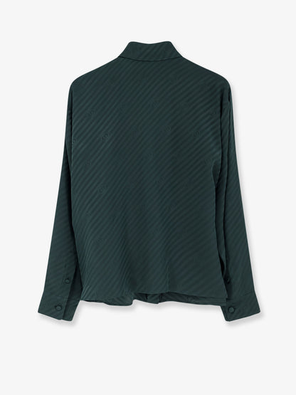 Silk shirt with diagonal motif thumbnail