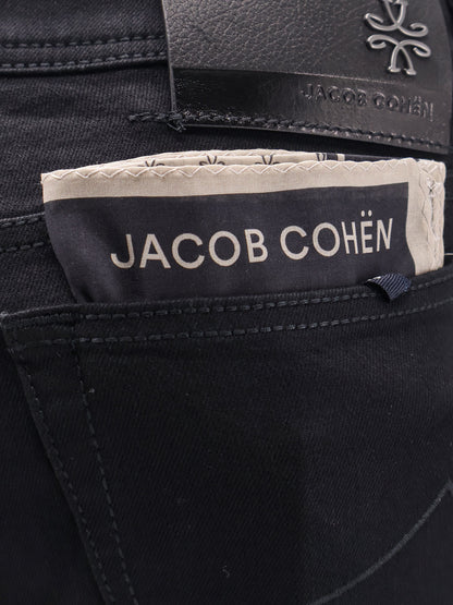 Cotton blend trousers with leather Logo tag thumbnail