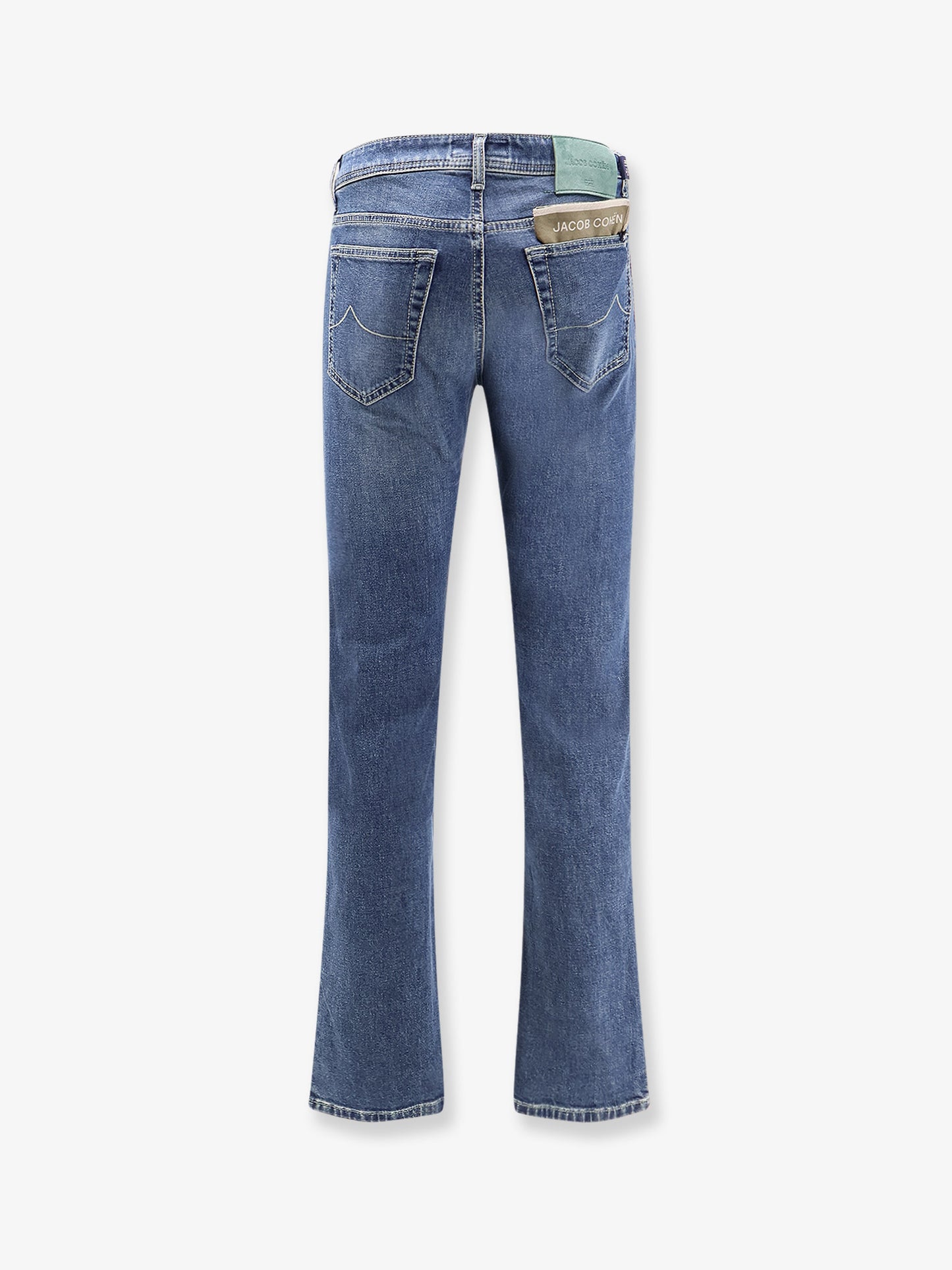 Stretch cotton blend jeans