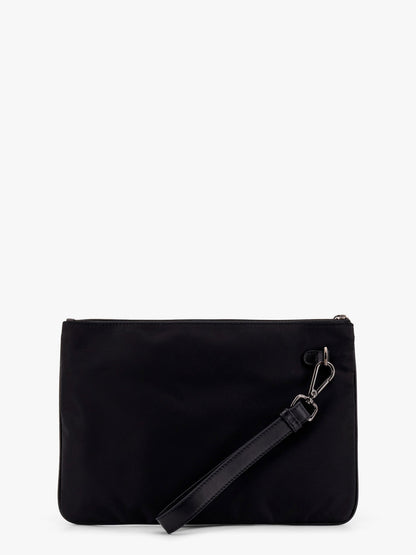Pochette in nylon con logo in lettering in metallo thumbnail